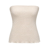 Dissh Textured Knit Tube Top