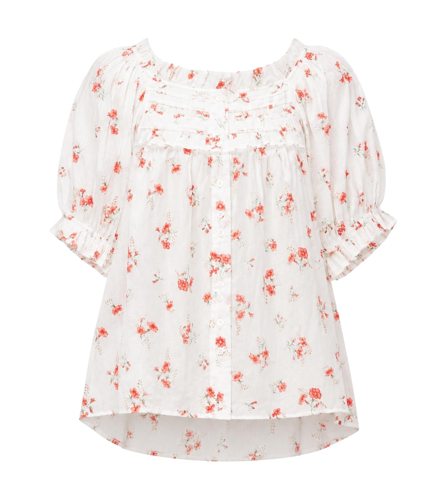 Dôen Farley Floral Voile Top