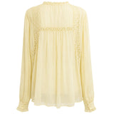 Free People Sheer Button Blouse