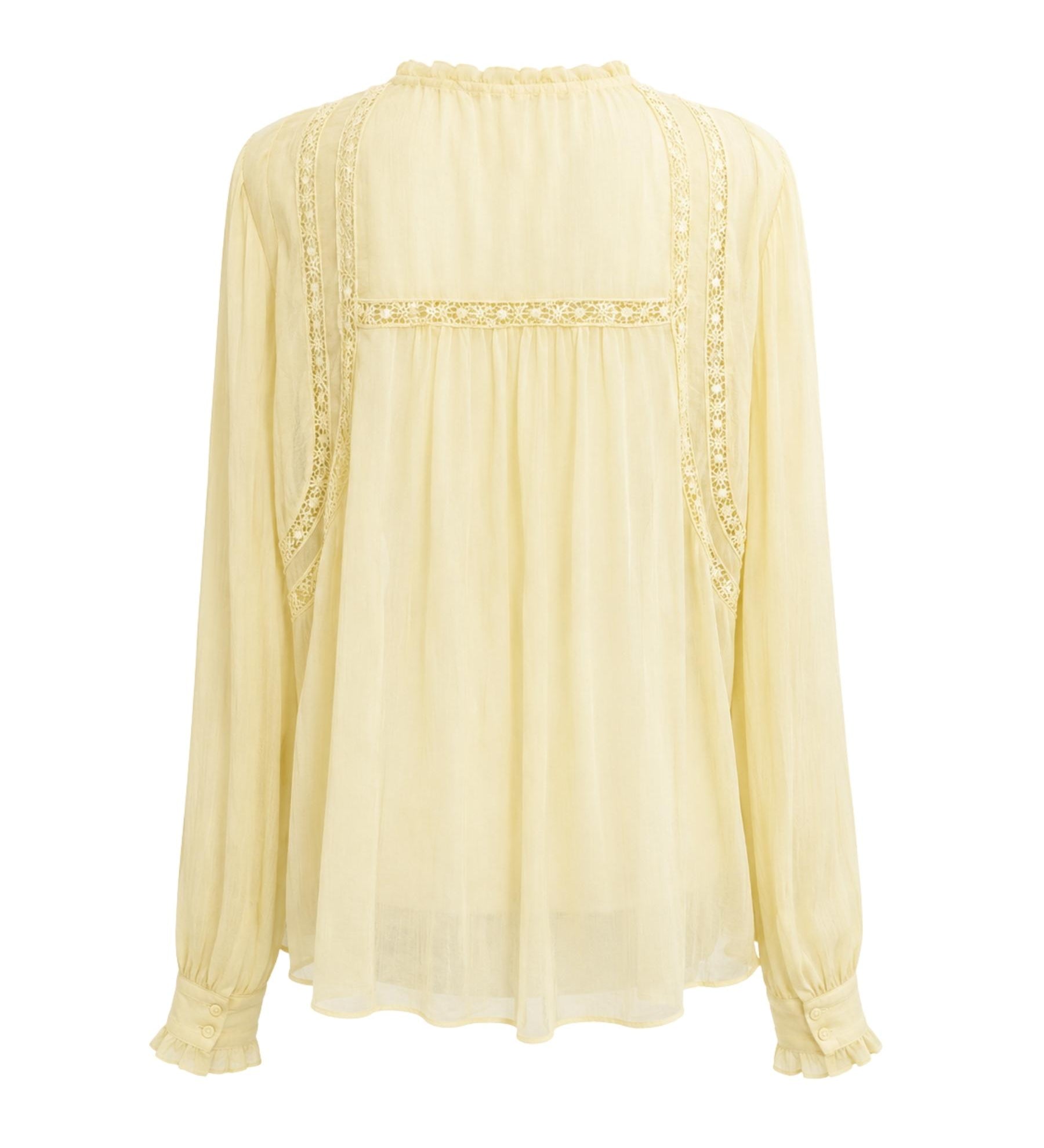Free People Sheer Button Blouse