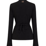 Ganni Cut-Out Wrap Top