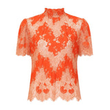 Kate Sylvester Lace High Neck Top