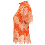 Kate Sylvester Lace High Neck Top