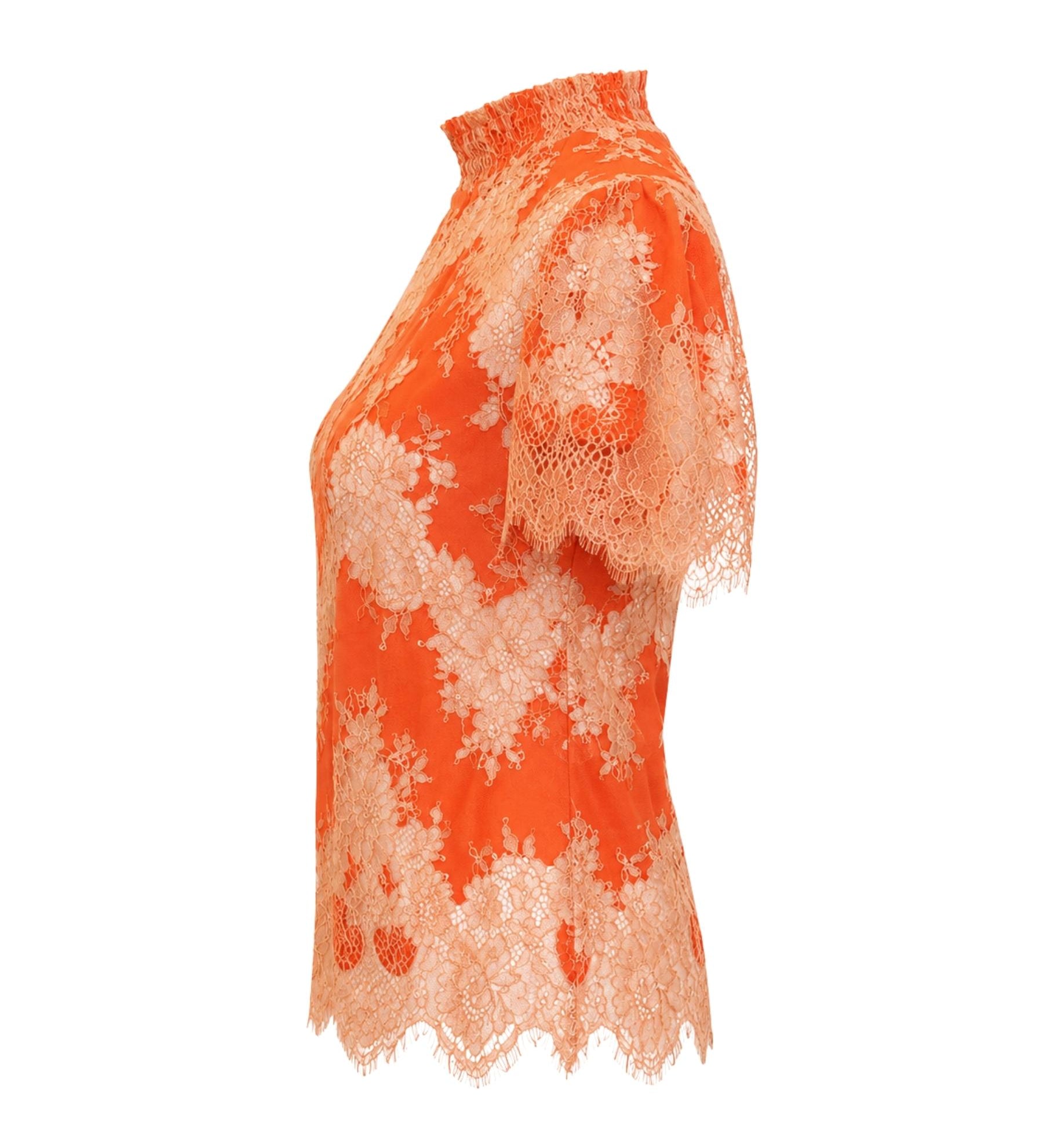 Kate Sylvester Lace High Neck Top