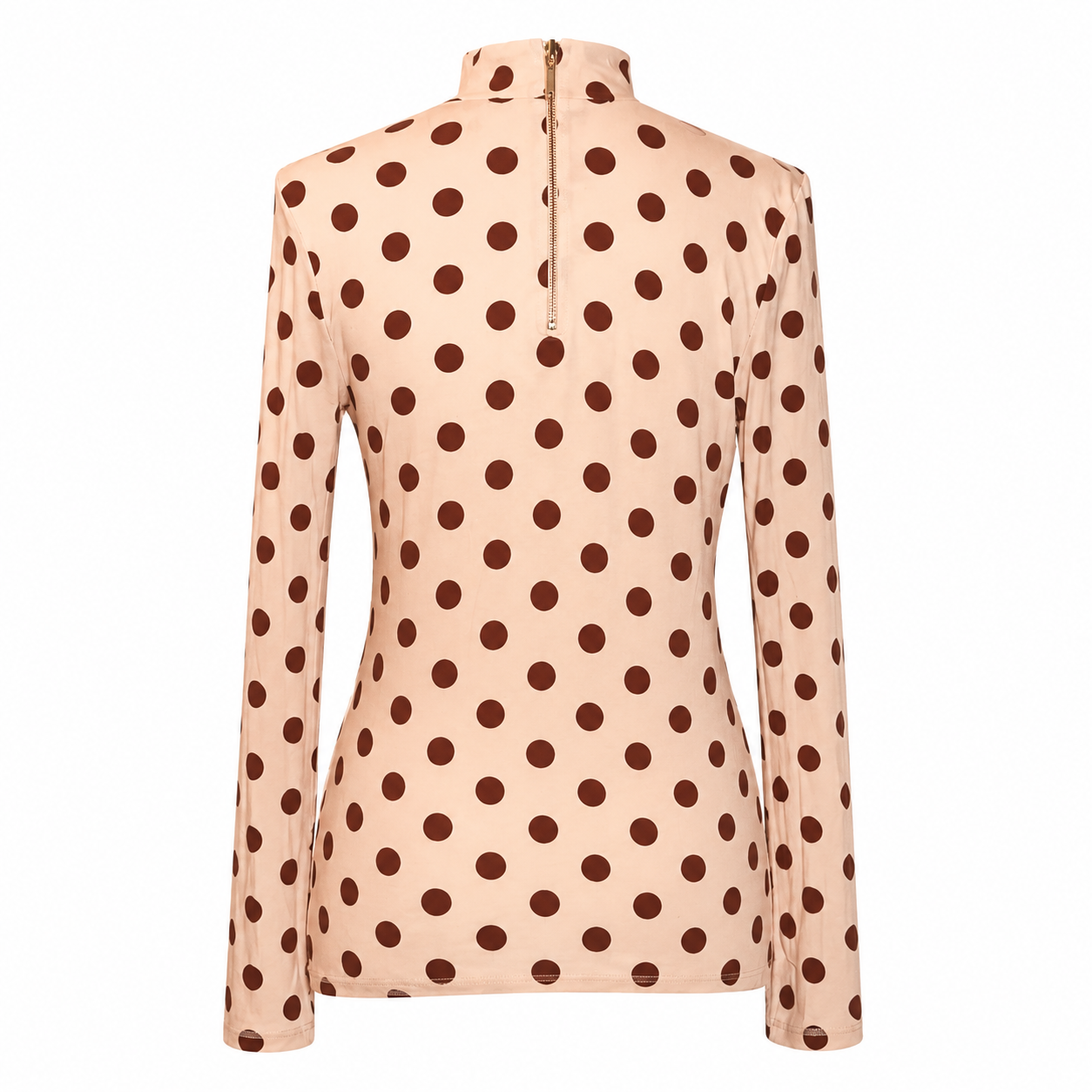 Karen Walker Polka Dot High Neck Top