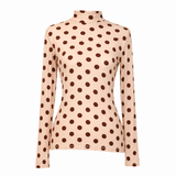 Karen Walker Polka Dot High Neck Top