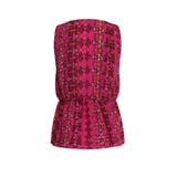 M Missoni Floral Print Crew Neck Blouse