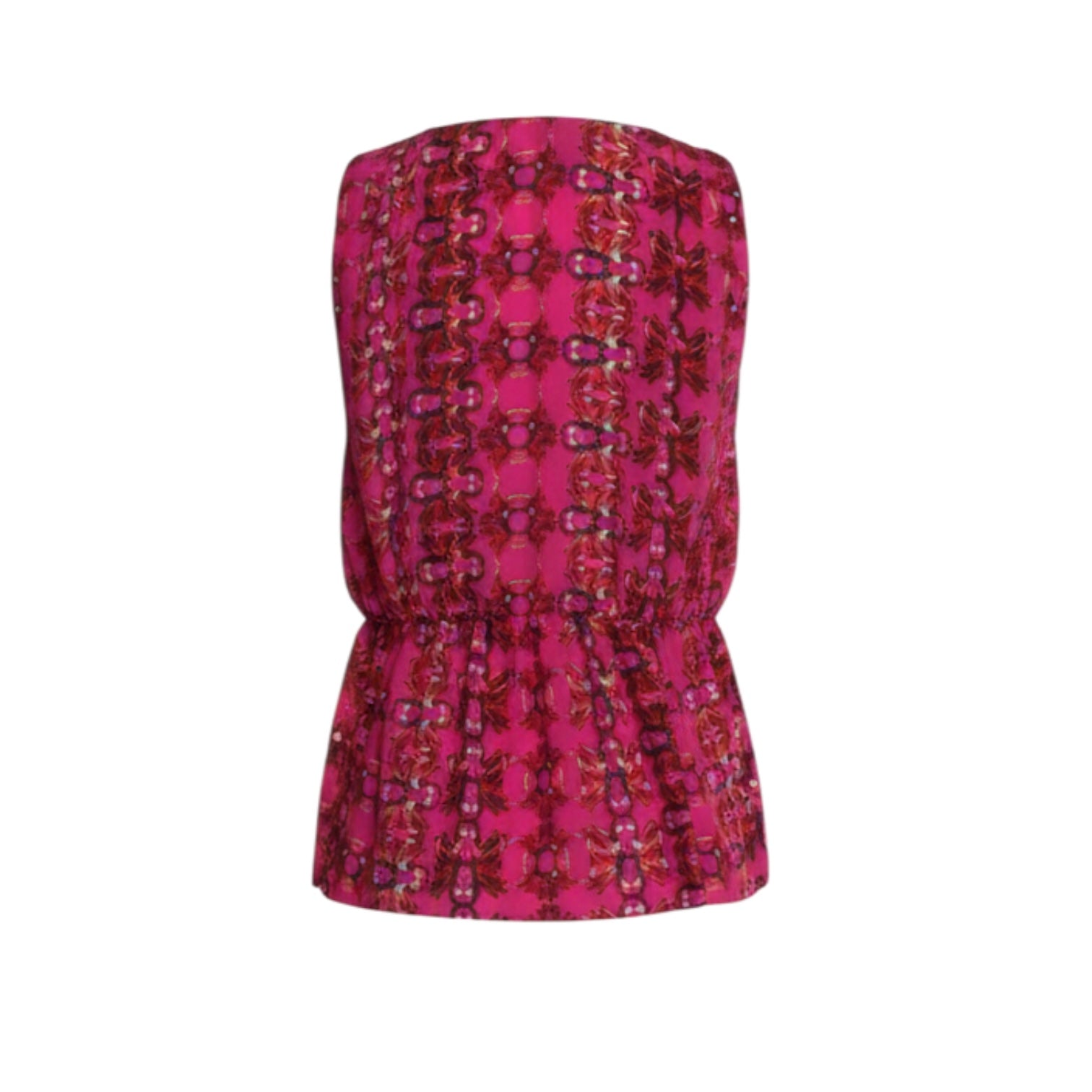 M Missoni Floral Print Crew Neck Blouse