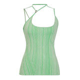 Paris Georgia Ribbed Halter Knit Top