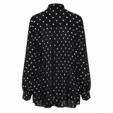 Samsøe Samsøe Polka Dot Tie Neck Blouse