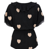 COOPER by Trelise Cooper “Heart Beat” Gold Heart Top