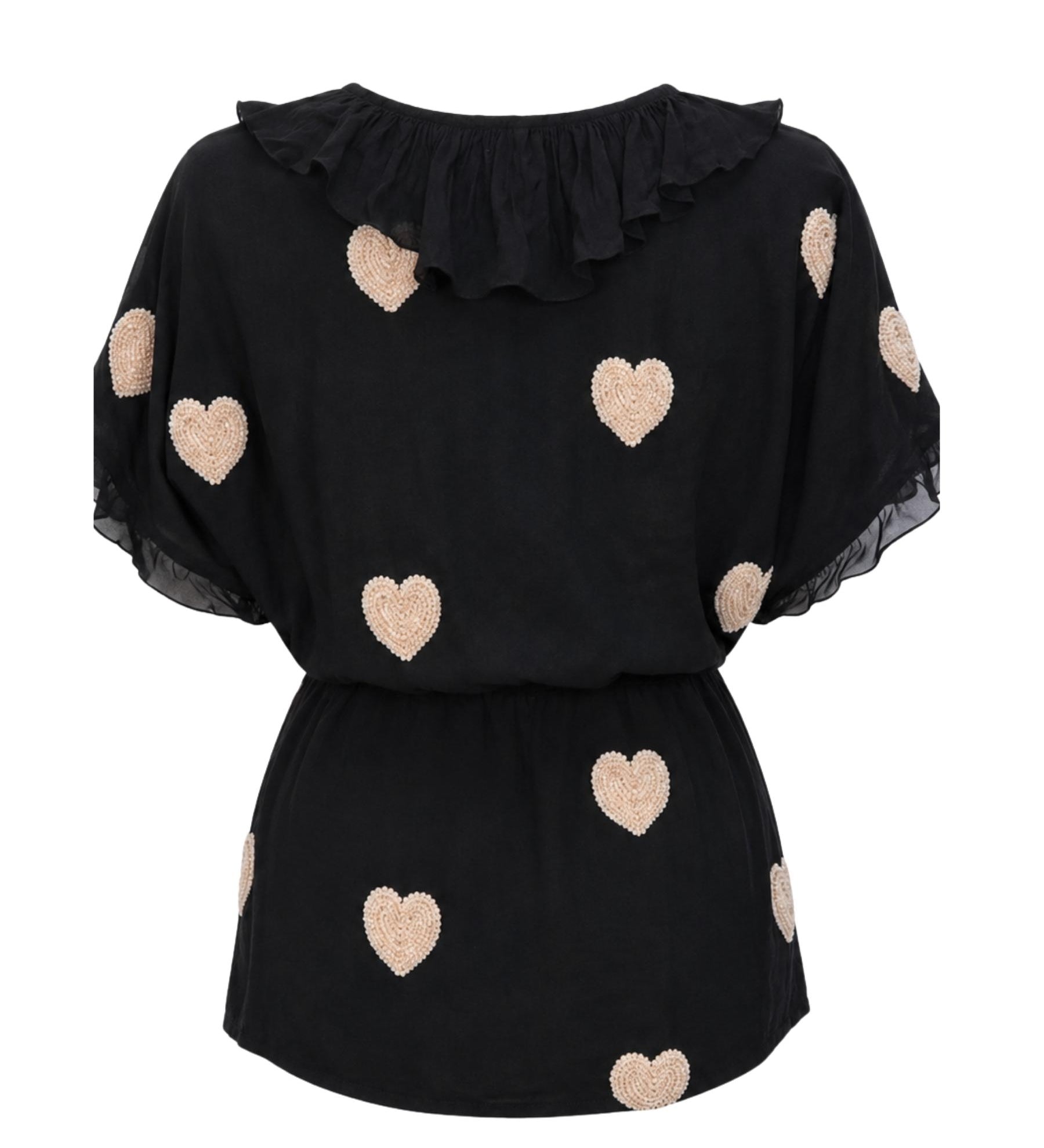 COOPER by Trelise Cooper “Heart Beat” Gold Heart Top