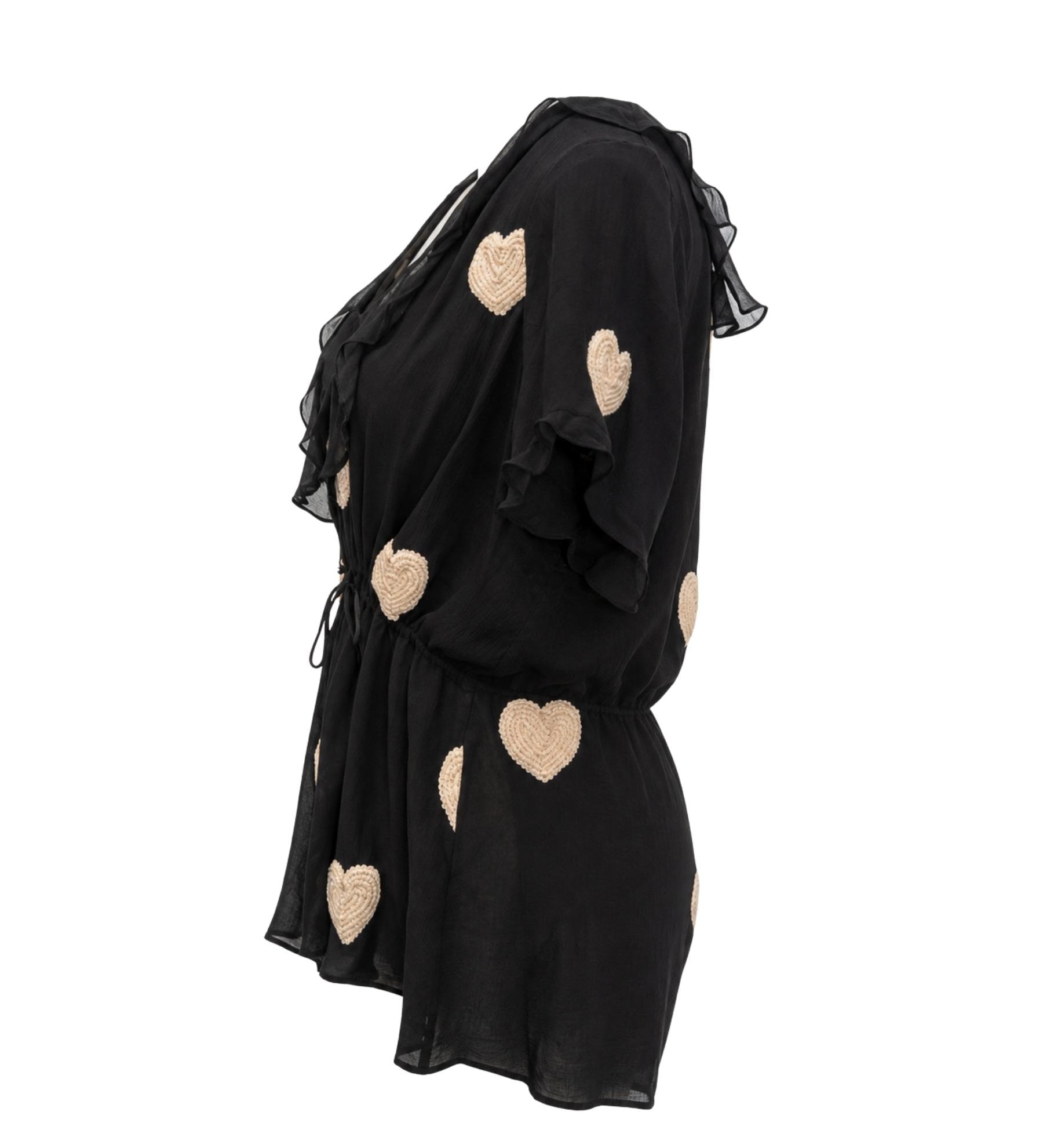 COOPER by Trelise Cooper “Heart Beat” Gold Heart Top