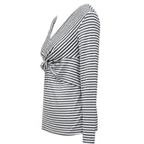 COOPER by Trelise Cooper Knotted V-Neck Striped Top