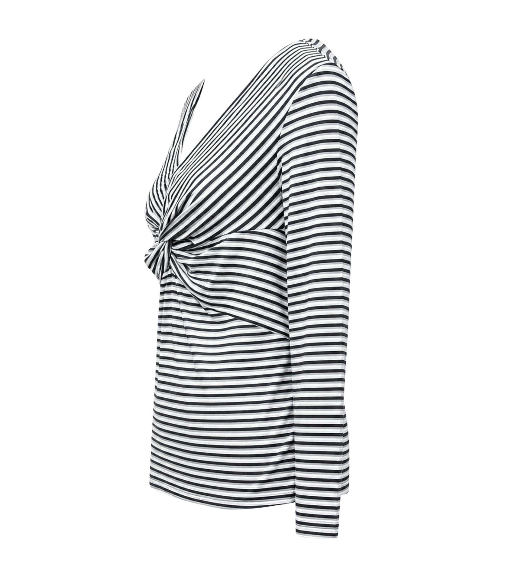COOPER by Trelise Cooper Knotted V-Neck Striped Top