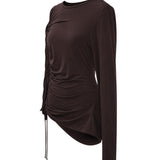 Wynn Hamlyn Ruched Asymmetric Top