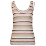 Zara Metallic Stripe Knit Tank