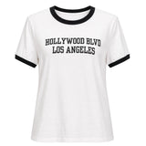 Zara Hollywood Blvd Ringer Tee