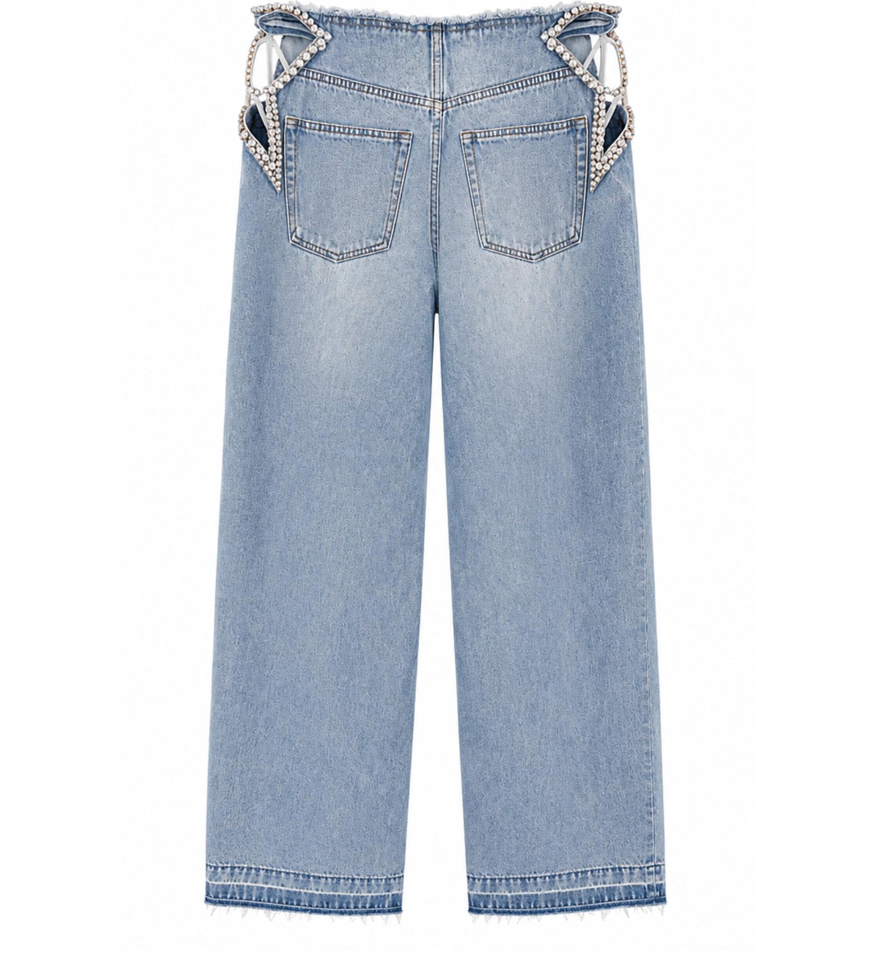Stella McCartney x H&M Embellished Wide-Leg Jeans
