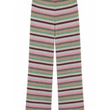 Zara Multi-Stripe Knit Wide-Leg Pants