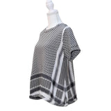 Cecilie Copenhagen “Shirt O” Black & White Cotton Top